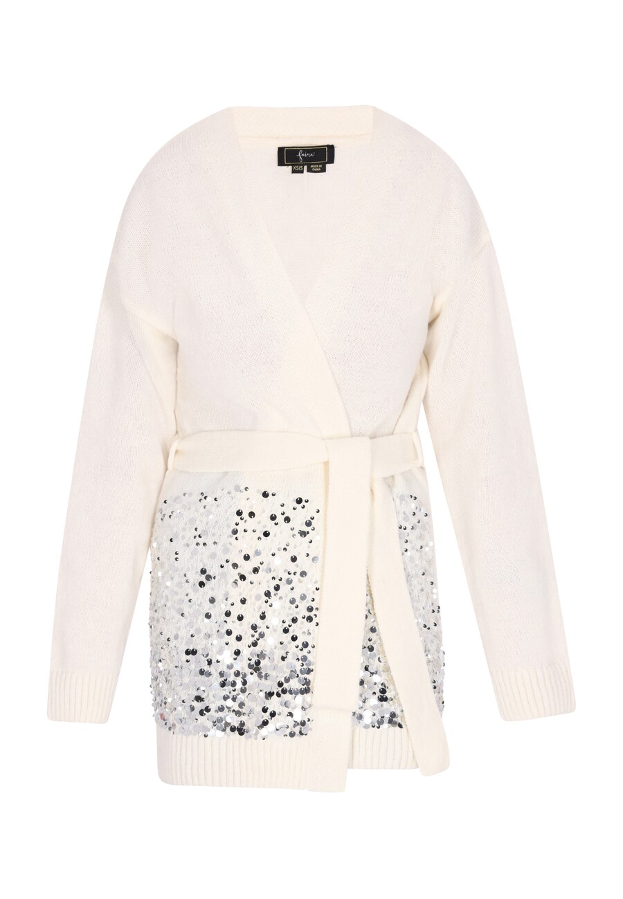 Вязаный кардиган faina, белый 
Вязаный кардиган faina, белый