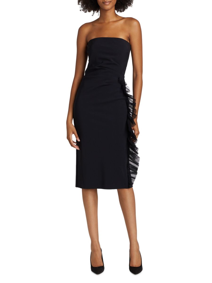 Платье миди без бретелек с оборками Days Chiara Boni La Petite Robe, черный
Платье миди без бретелек с оборками Days Chiara Boni La Petite Robe, черный