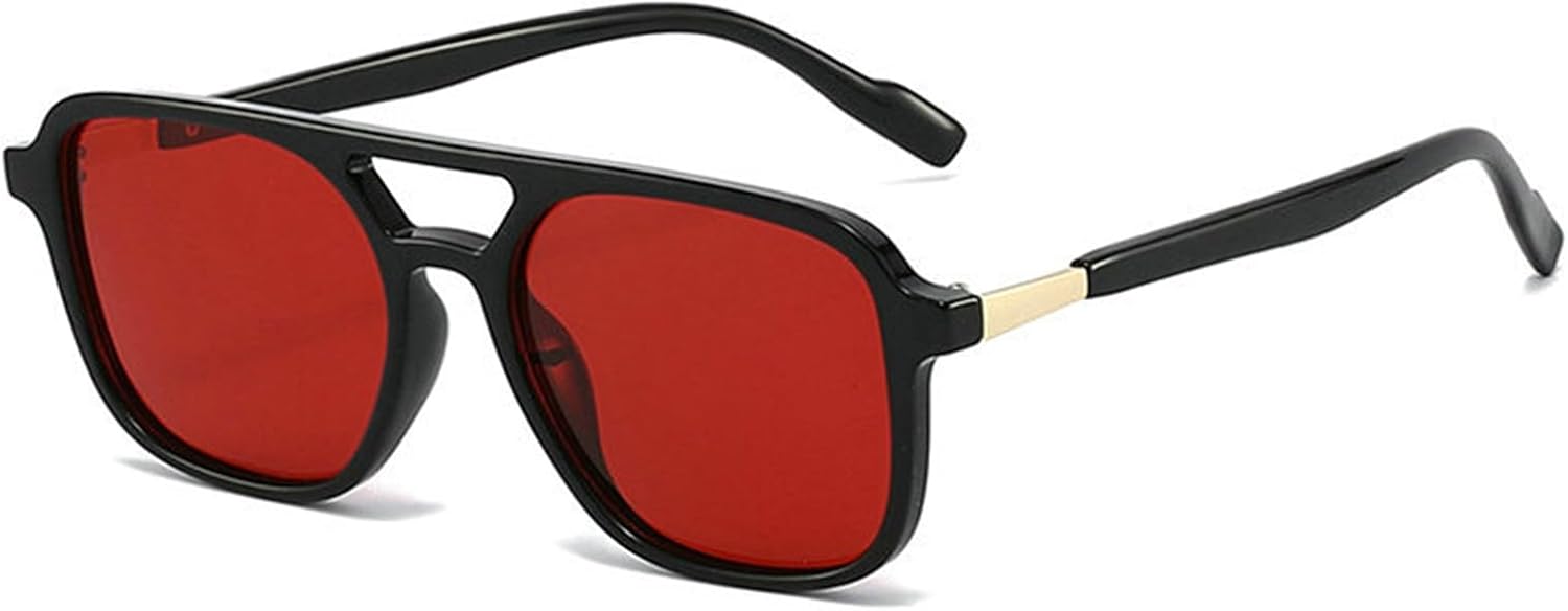 COTIA Модные квадратные солнцезащитные очки-пилот с двойной перемычкой для мужчин и женщин, ретро-дизайн с поляризацией, стильные солнцезащитные очки для вождения и путешествий, Black Red
COTIA Модные квадратные солнцезащитные очки-пилот с двойной перемычкой для мужчин и женщин, ретро-дизайн с поляризацией, стильные солнцезащитные очки для вождения и путешествий, Black Red