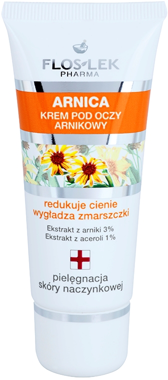 Крем для глаз с арникой от отечности и морщин Floslek Pharma, 30 мл
Крем для глаз с арникой от отечности и морщин Floslek Pharma, 30 мл