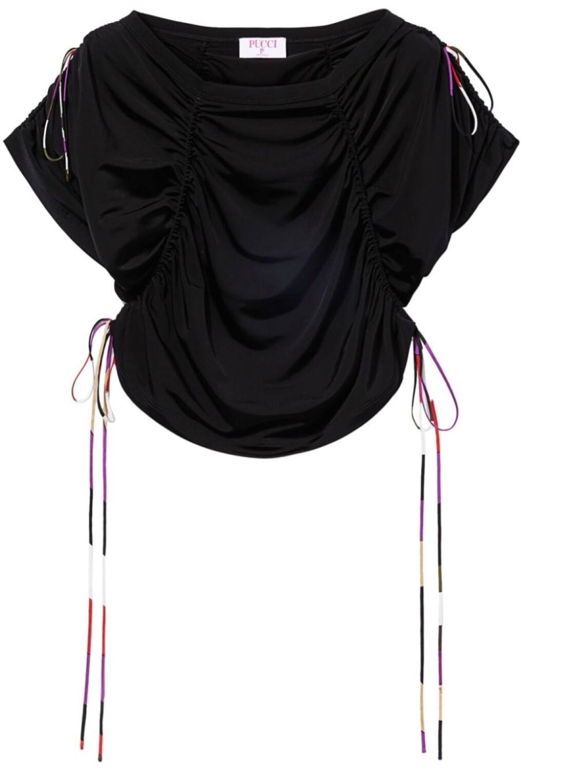 PUCCI укороченный топ с контрастной отделкой, черный
PUCCI укороченный топ с контрастной отделкой, черный