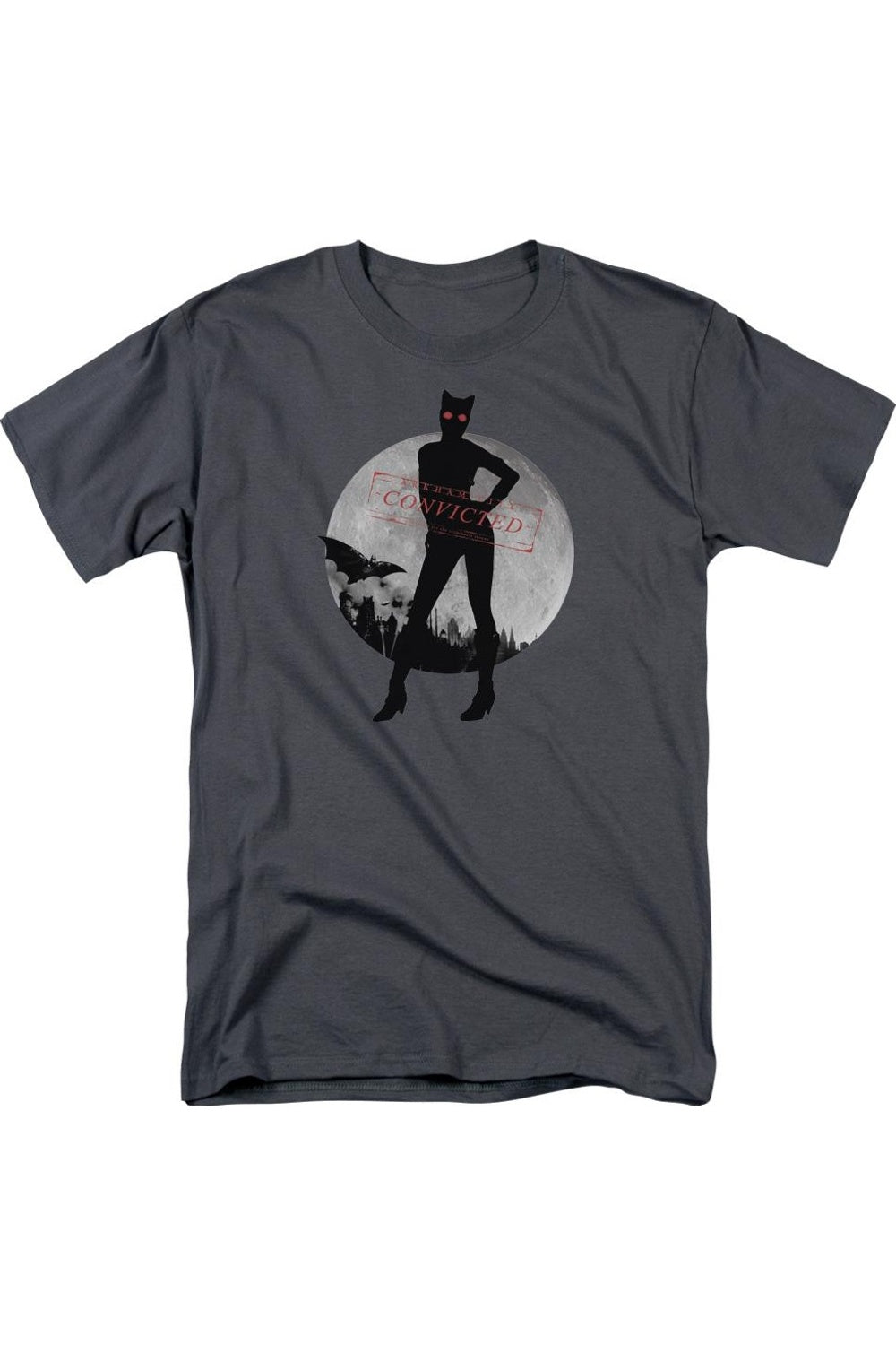 Футболка с коротким рукавом для взрослых Batman Arkham City Catwoman Convicted Gildan, цвет charcoal
Футболка с коротким рукавом для взрослых Batman Arkham City Catwoman Convicted Gildan, цвет charcoal