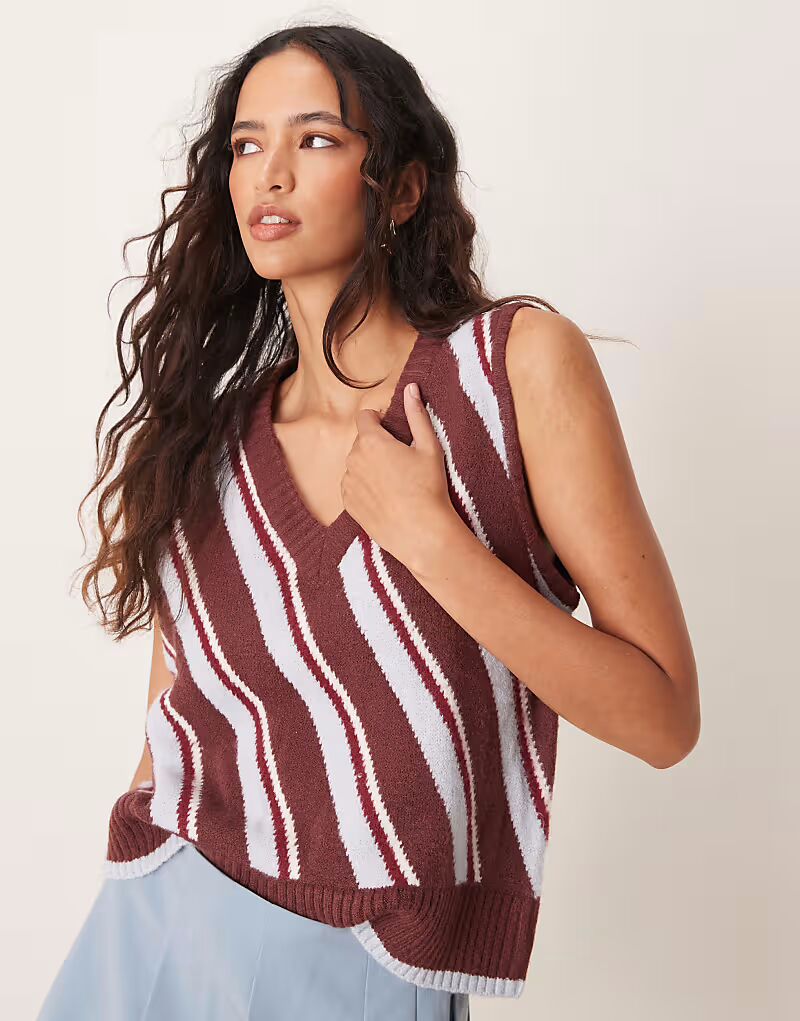 Топ-свитер в диагональную полоску Neon Rose в многоцветном исполнении
Топ-свитер в диагональную полоску Neon Rose в многоцветном исполнении