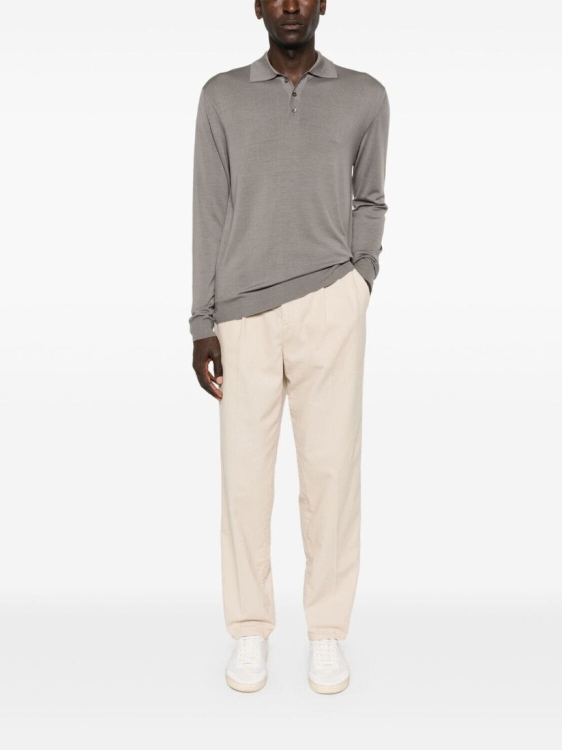 Barena рубашка-поло из тонкой шерсти, серый
Barena рубашка-поло из тонкой шерсти, серый