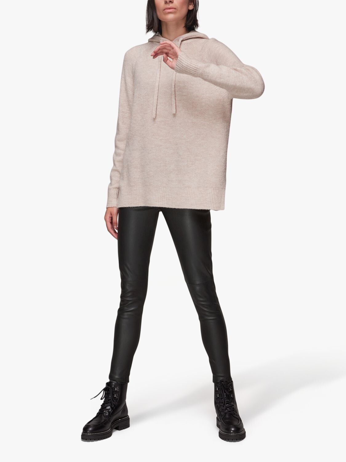 Леггинсы из эластичной кожи Whistles, черные
Леггинсы из эластичной кожи Whistles, черные