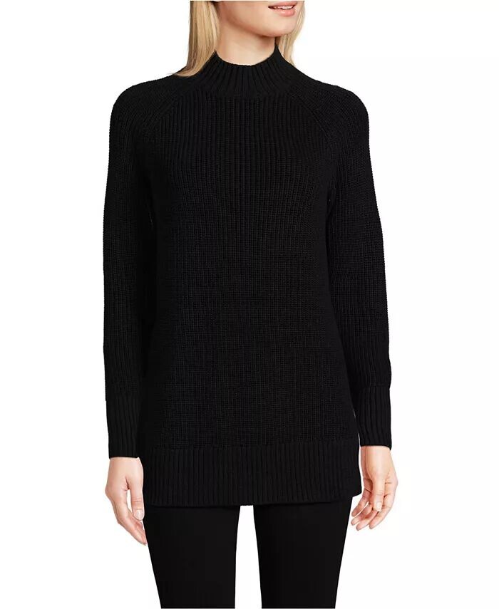 Женская туника Drifter Shaker Easy Fit Mock Neck Sweater Lands' End, черный
Женская туника Drifter Shaker Easy Fit Mock Neck Sweater Lands' End, черный