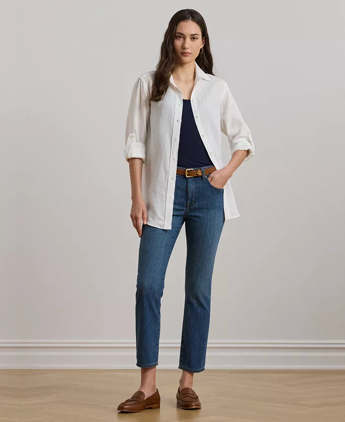 Суперстрейч премиум джинсы прямого кроя с завышенной талией, стандартная и укороченная длина Lauren Ralph Lauren, синий
Суперстрейч премиум джинсы прямого кроя с завышенной талией, стандартная и укороченная длина Lauren Ralph Lauren, синий