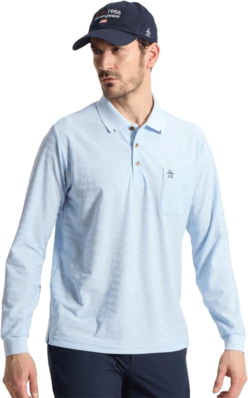 Влагоотводящая жаккардовая рубашка-поло с длинным рукавом Munsingwear
Влагоотводящая жаккардовая рубашка-поло с длинным рукавом Munsingwear