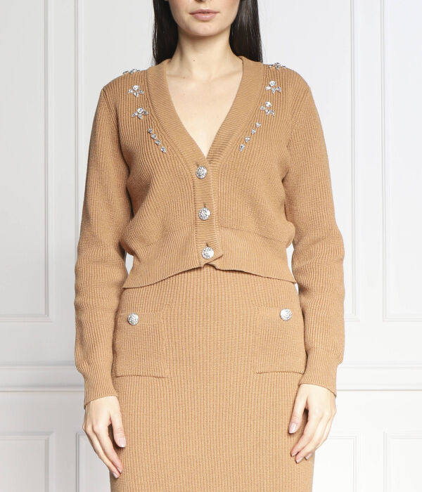 Кардиган женский Liu Jo короткий со стразами, коричневый
Кардиган женский Liu Jo короткий со стразами, коричневый