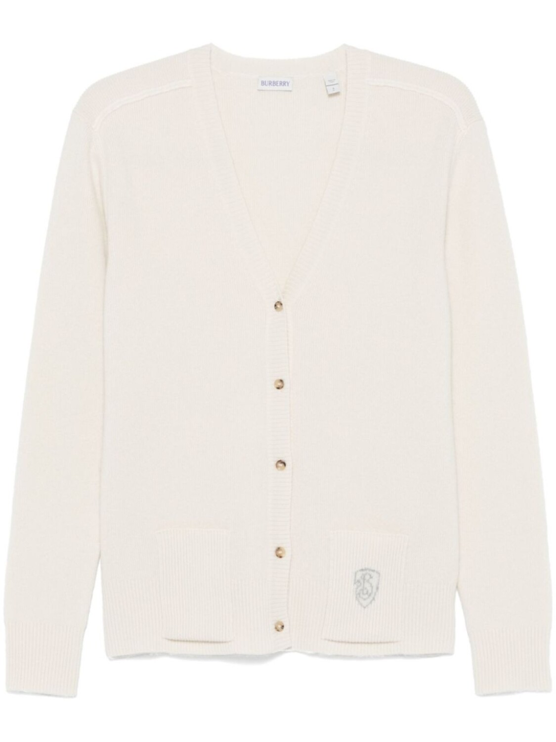 Burberry кашемировый кардиган B-Shield, белый
Burberry кашемировый кардиган B-Shield, белый