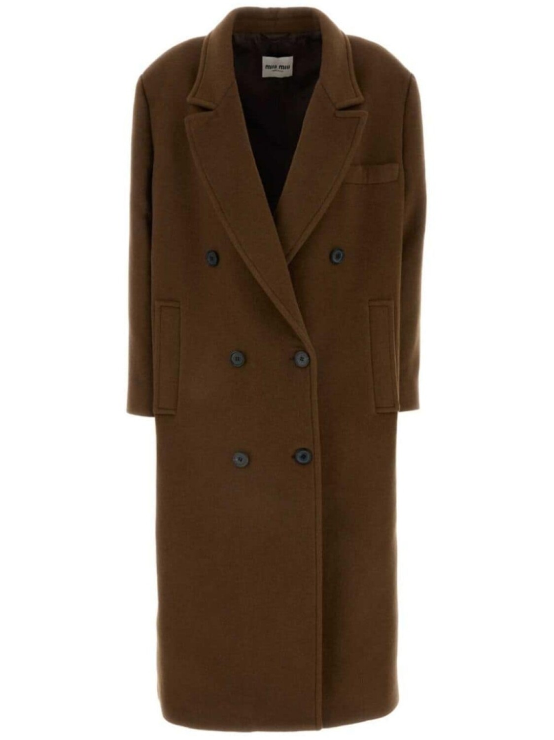 Miu Miu пальто из натуральной шерсти, коричневый
Miu Miu пальто из натуральной шерсти, коричневый