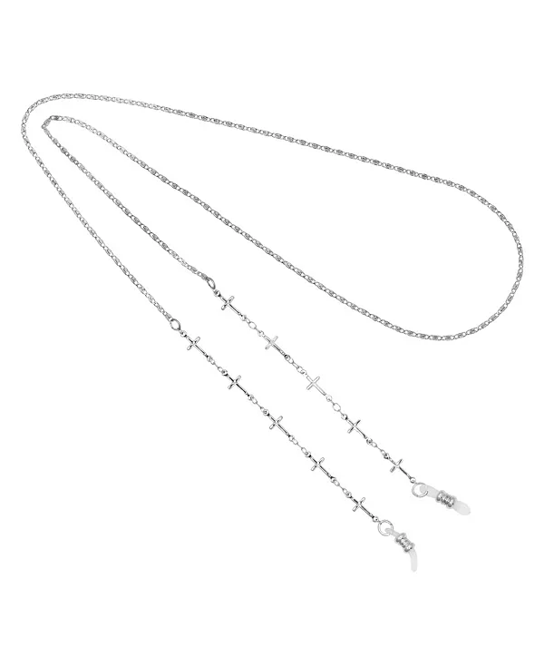 Чехол для очков с серебристой крестообразной накладкой 2028, gray
Чехол для очков с серебристой крестообразной накладкой 2028, gray