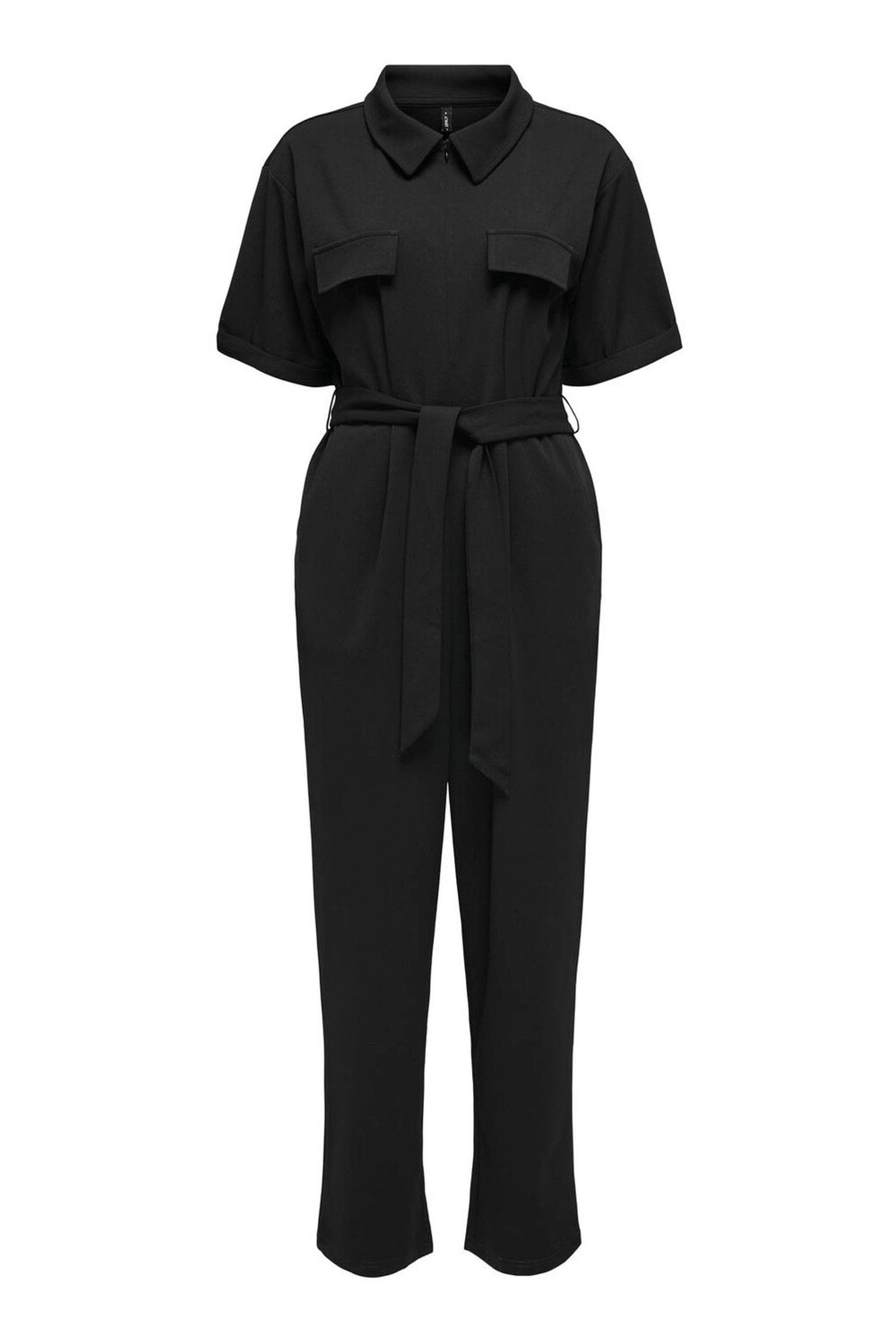 Трикотажный комбинезон с короткими рукавами и поясом Only, черный
Трикотажный комбинезон с короткими рукавами и поясом Only, черный