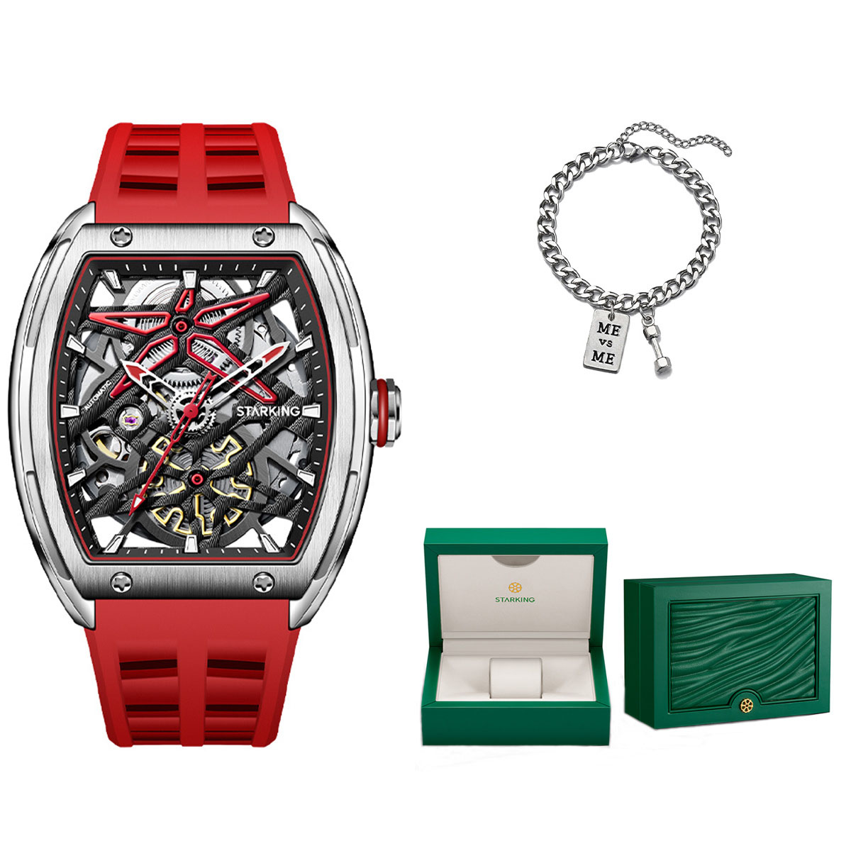 STARKING Часы Opener Collection Automatic Mechanical Movement Rubber Strap Watch Men's Watch Black Dial
STARKING Часы Opener Collection Automatic Mechanical Movement Rubber Strap Watch Men's Watch Black Dial