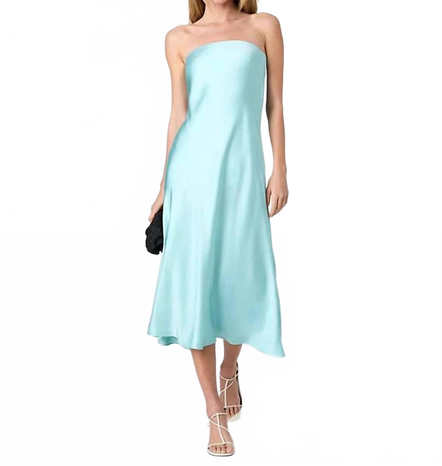 Она сатиновая миди-платье без бретелей в пастельном бирюзовом French Connection
Она сатиновая миди-платье без бретелей в пастельном бирюзовом French Connection