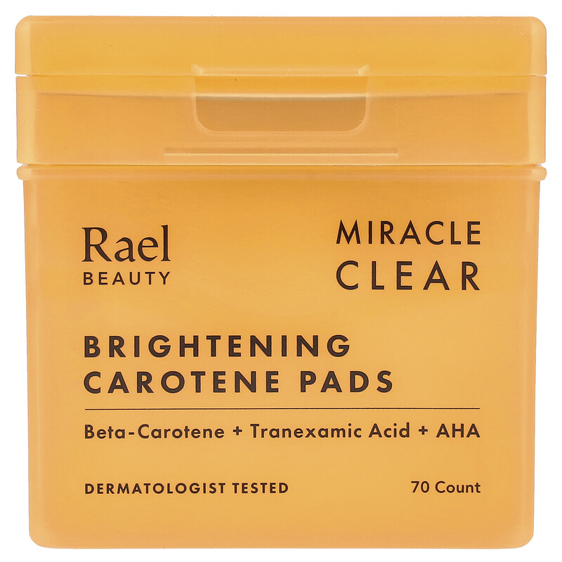 Rael, Beauty, Miracle Clear, осветляющие подушечки с каротином, 70 шт.
Rael, Beauty, Miracle Clear, осветляющие подушечки с каротином, 70 шт.