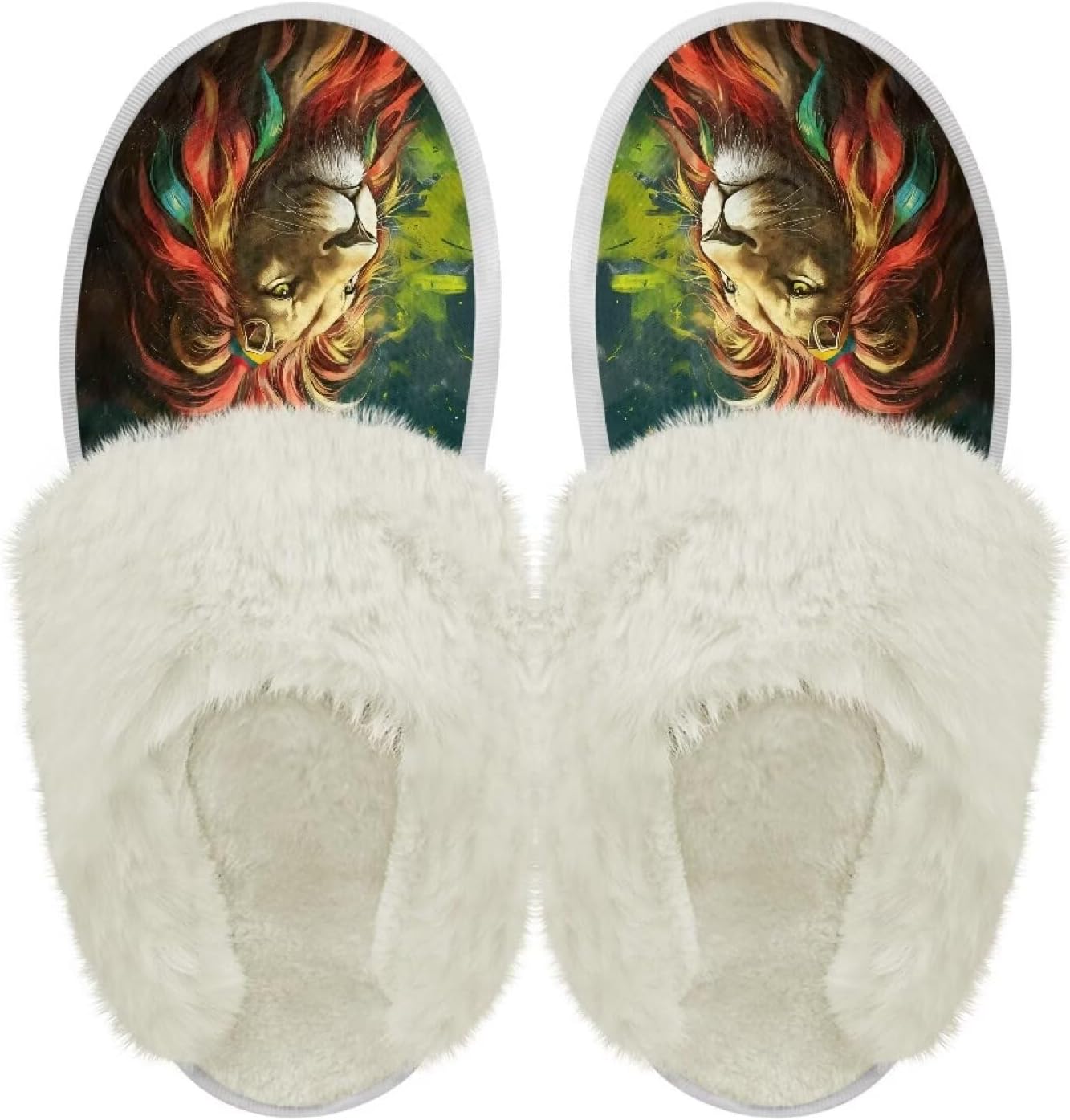 Хлопковые тапочки с пушистыми краями, домашние тапочки для дома и улицы, хлопковые тапочки унисекс Pjheqoxe, Rasta Lion
Хлопковые тапочки с пушистыми краями, домашние тапочки для дома и улицы, хлопковые тапочки унисекс Pjheqoxe, Rasta Lion