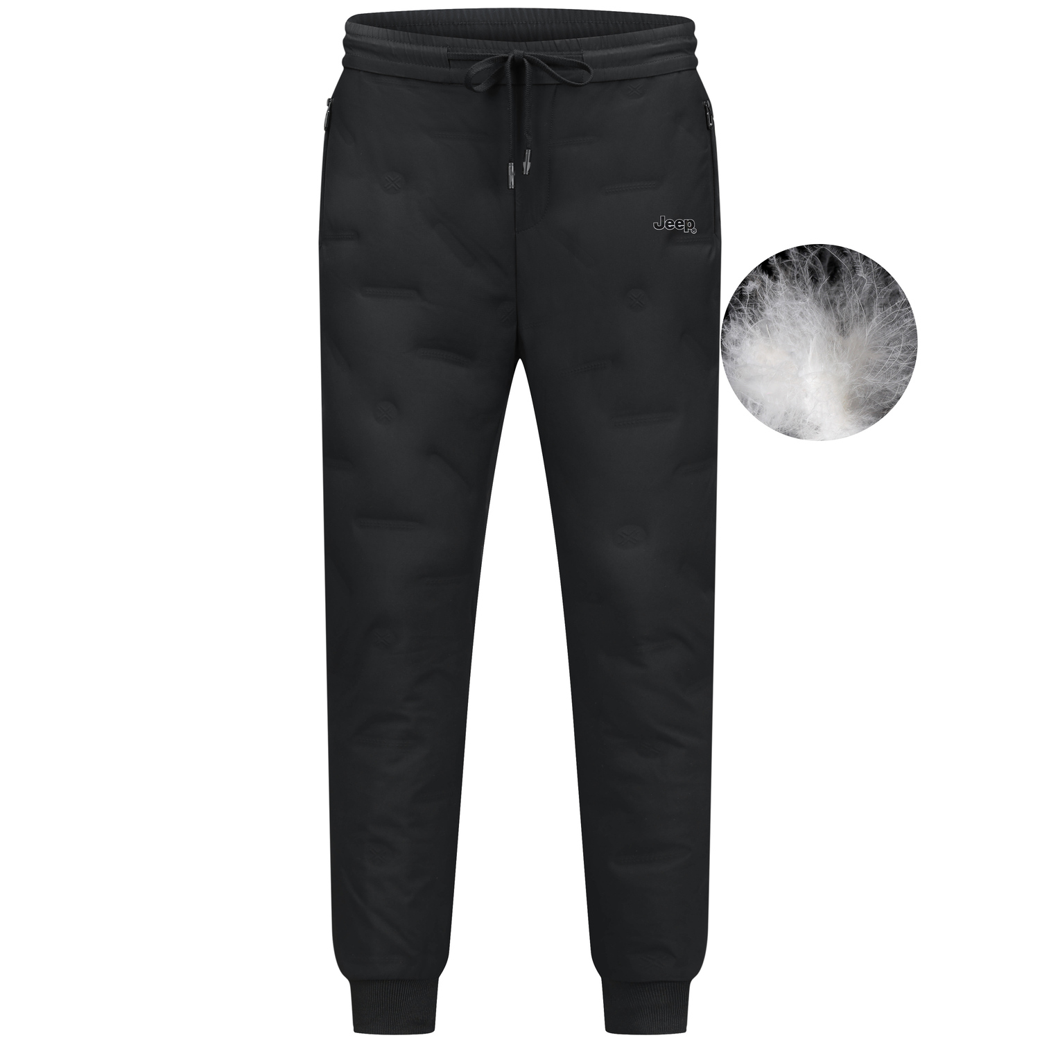 Пуховые брюки унисекс Jeep, черные
Пуховые брюки унисекс Jeep, черные
