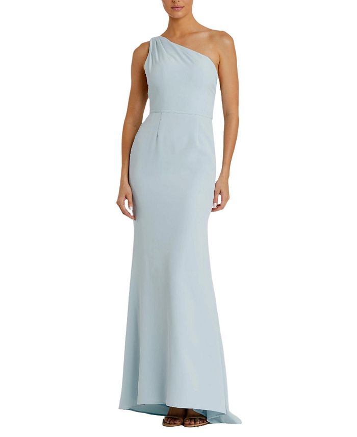 Платье-русалка из джерси с одним плечом Mac Duggal, синий
Платье-русалка из джерси с одним плечом Mac Duggal, синий