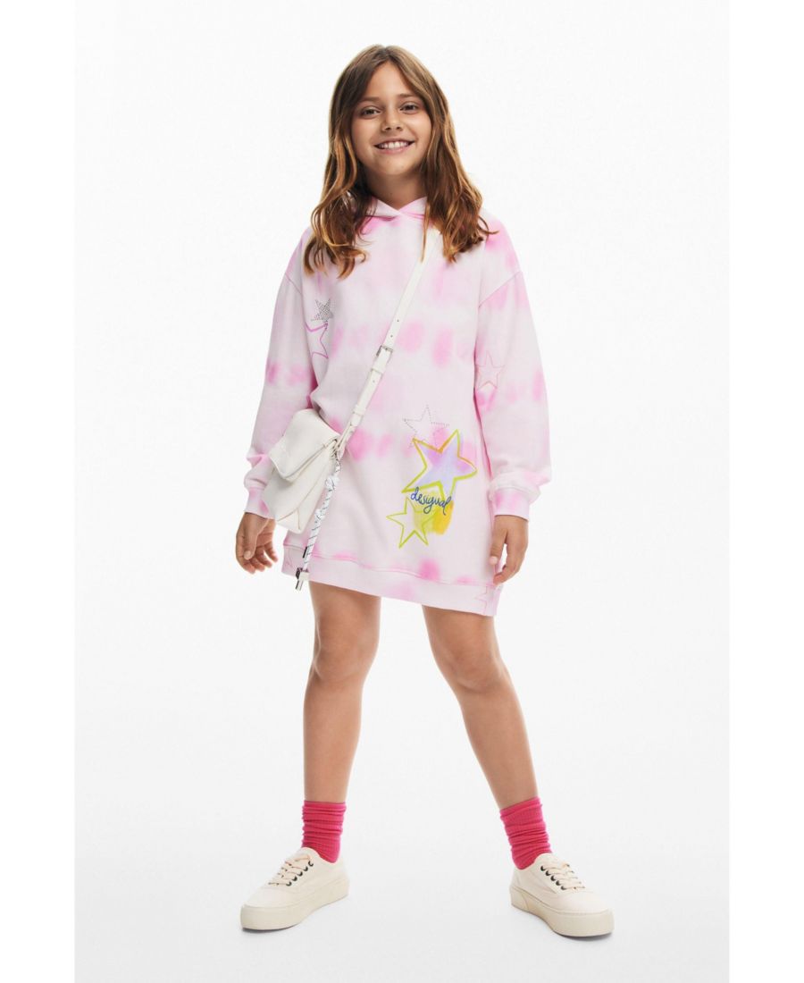 Платье-толстовка с принтом тай-дай для девочек Desigual, Light pink
Платье-толстовка с принтом тай-дай для девочек Desigual, Light pink