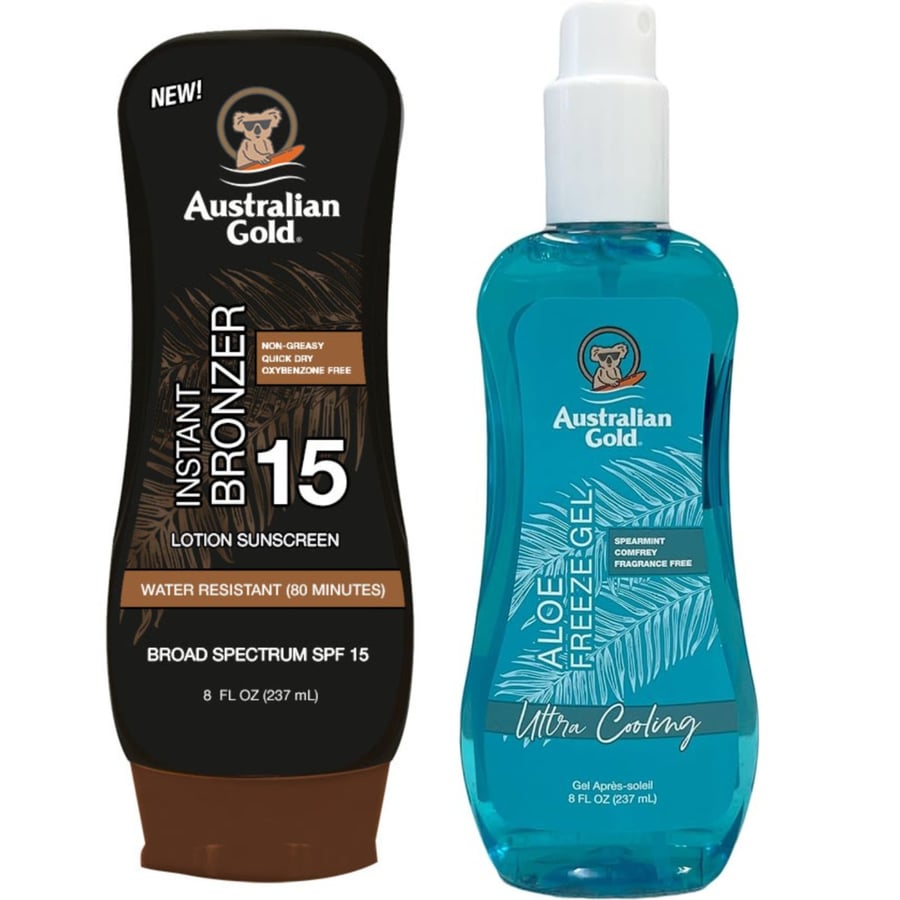 Австралийский золотой бронзирующий бальзам SPF15 + гель Aloe Freeze Australian Gold
Австралийский золотой бронзирующий бальзам SPF15 + гель Aloe Freeze Australian Gold