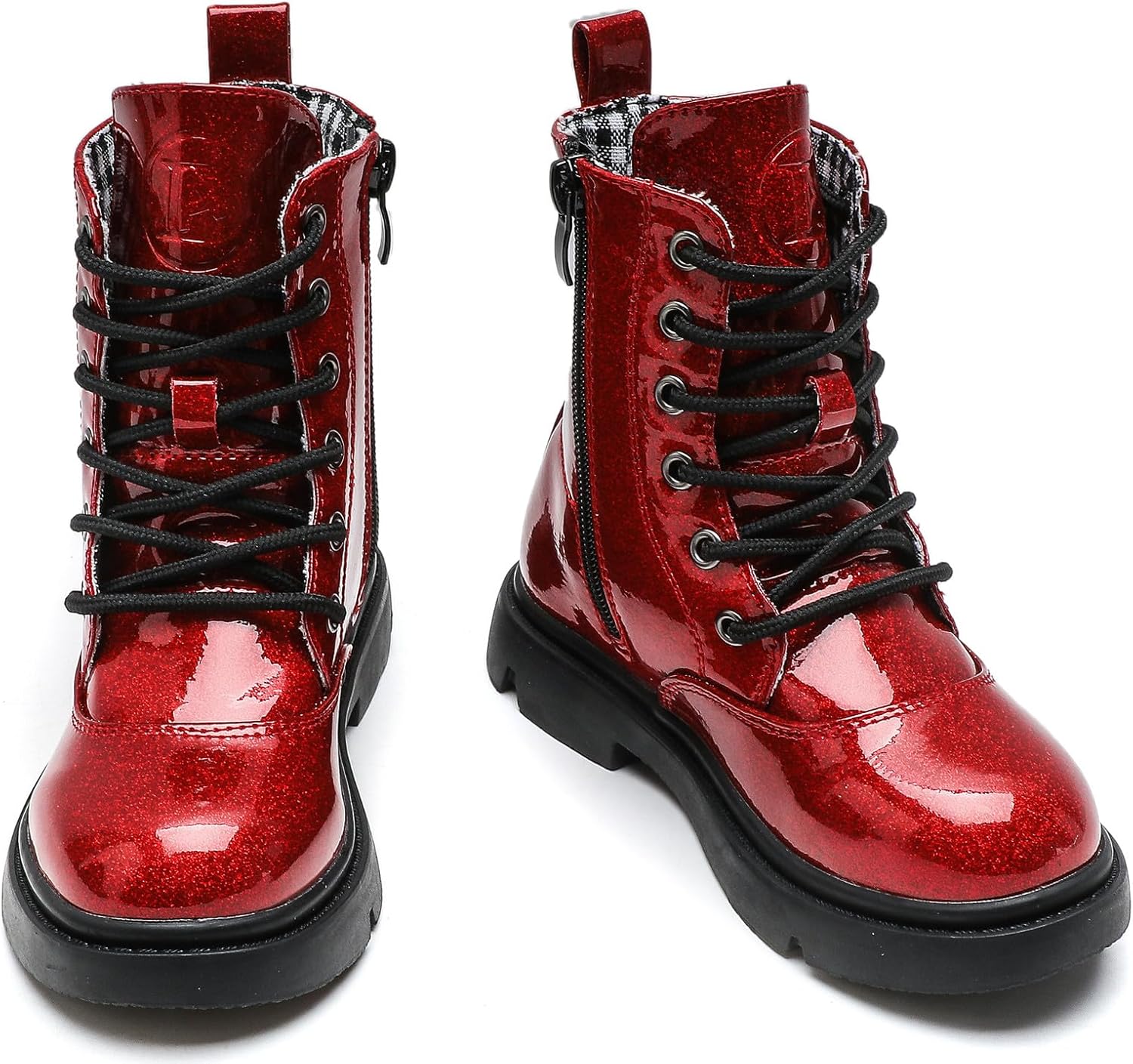 Ботинки DADAWEN для мальчиков и девочек, водонепроницаемые, на шнуровке с блестками, средней длины, с боковой молнией для малышей, детей младшего и старшего возраста, Red Glitter
Ботинки DADAWEN для мальчиков и девочек, водонепроницаемые, на шнуровке с блестками, средней длины, с боковой молнией для малышей, детей младшего и старшего возраста, Red Glitter