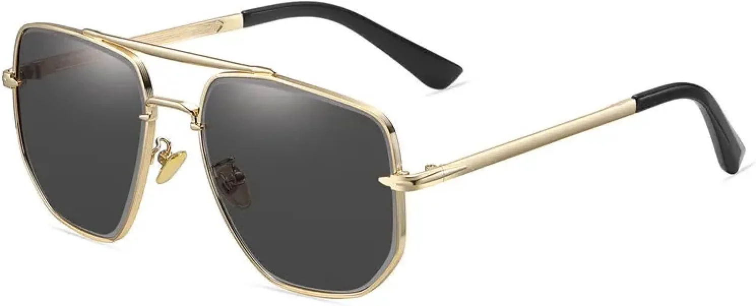 Мужские солнцезащитные очки с двойным лучом, модные, с эффектом сияния, ретро, классические, для вождения, с защитой от УФ-излучения UV400 VFDHN, Gold Grey
Мужские солнцезащитные очки с двойным лучом, модные, с эффектом сияния, ретро, классические, для вождения, с защитой от УФ-излучения UV400 VFDHN, Gold Grey