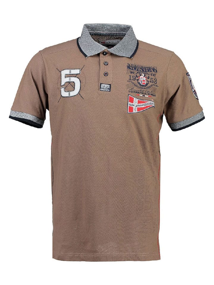 Рубашка-поло Geographical Norway, коричневый
Рубашка-поло Geographical Norway, коричневый