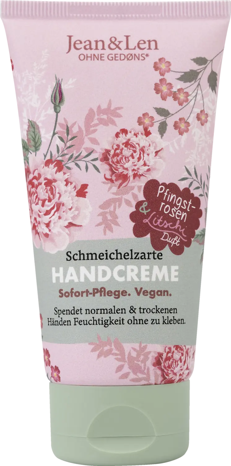 Крем для рук Jean&Len Handcreme Pfingstrosen & Litschi
Крем для рук Jean&Len Handcreme Pfingstrosen & Litschi