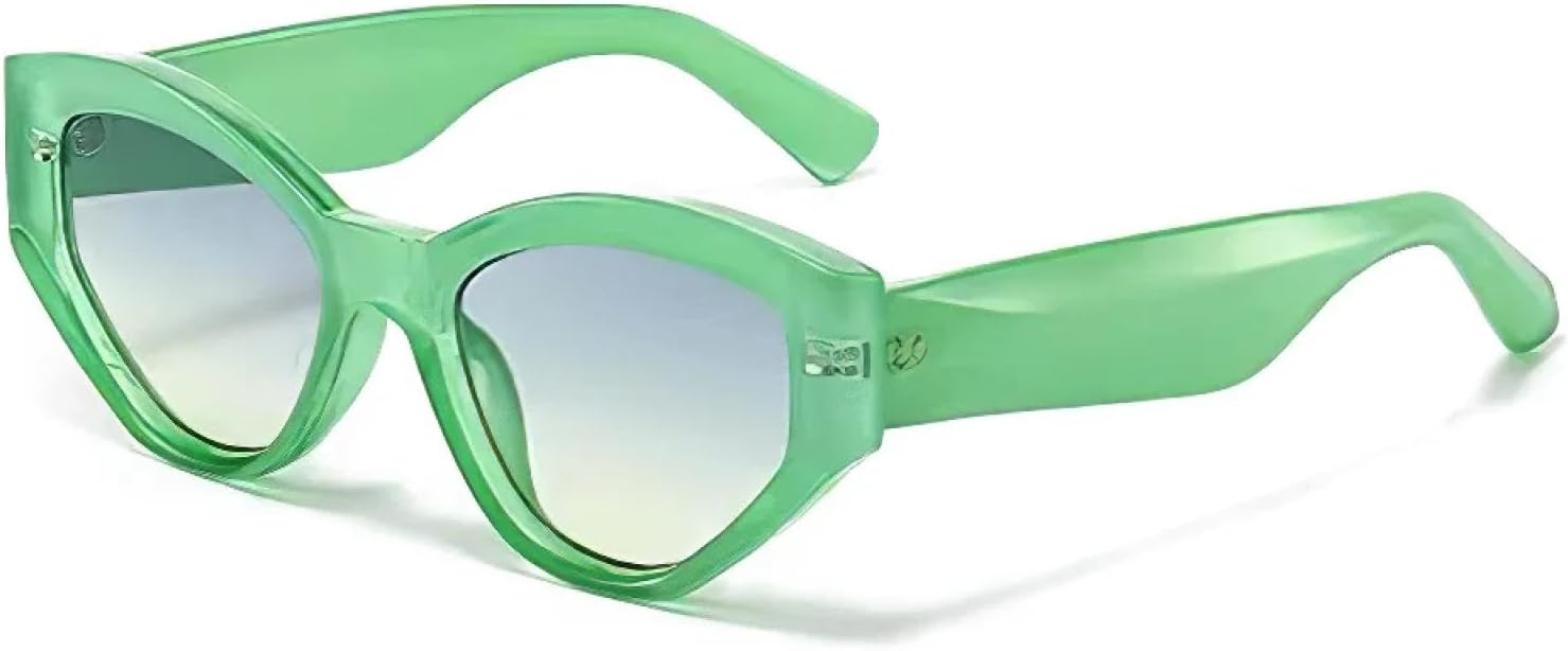 Женские солнцезащитные очки в винтажном стиле с градиентным переходом, ретро-очки «кошачий глаз», солнцезащитные очки для женщин с защитой от УФ-излучения UV400 TKKTLLT, Green
Женские солнцезащитные очки в винтажном стиле с градиентным переходом, ретро-очки «кошачий глаз», солнцезащитные очки для женщин с защитой от УФ-излучения UV400 TKKTLLT, Green