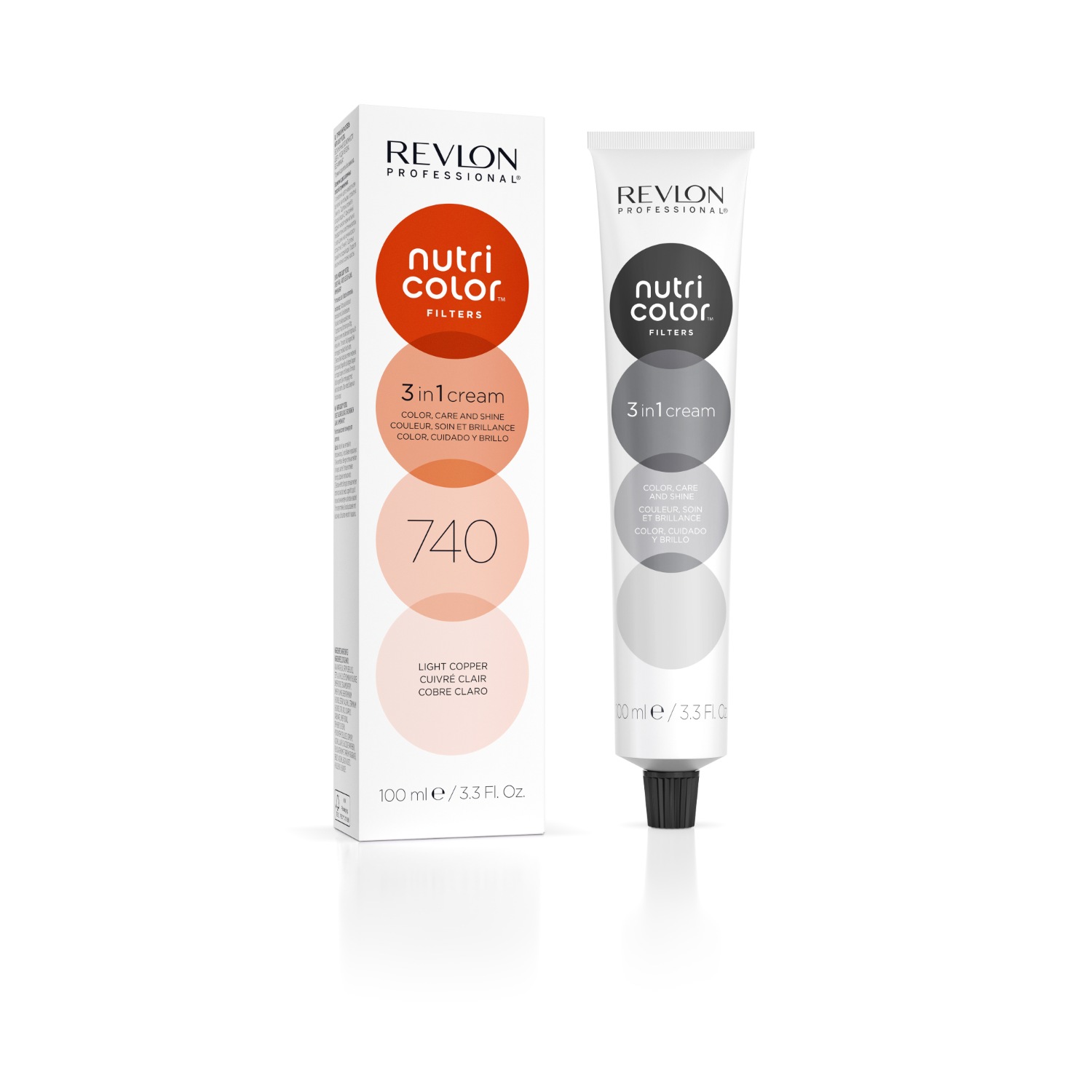 Краска для волос nutri color 3 in 1 cream nr. 740 Revlon Professional, 740 - light copper, объем 100 мл
Краска для волос nutri color 3 in 1 cream nr. 740 Revlon Professional, 740 - light copper, объем 100 мл