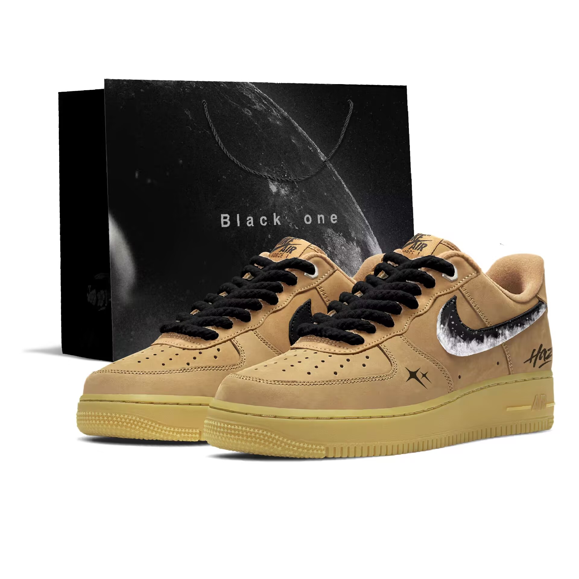 Мужские низкие скейтбордные кроссовки Air Force 1 Starlight Wheat Износостойкие и легкие Nike, коричневый (shopping bag)
Мужские низкие скейтбордные кроссовки Air Force 1 Starlight Wheat Износостойкие и легкие Nike, коричневый (shopping bag)