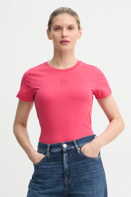 Хлопковая футболка Pinko, красный
Хлопковая футболка Pinko, красный
