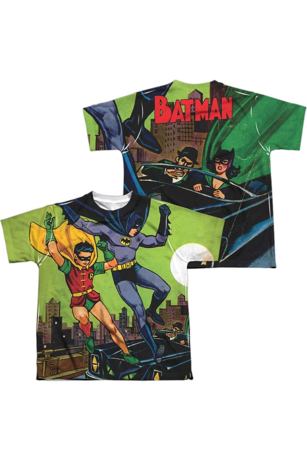 Футболка с коротким рукавом для детей с принтом "Побег Бэтмена" (спереди и сзади) Gildan, белый 
Футболка с коротким рукавом для детей с принтом "Побег Бэтмена" (спереди и сзади) Gildan, белый