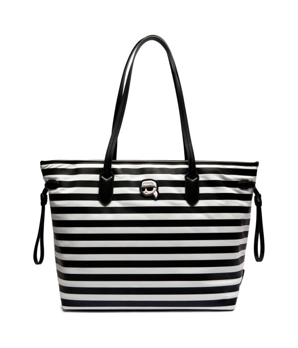 Сумка шоппер женская Karl Lagerfeld Icon текстильная в полоску, черный
Сумка шоппер женская Karl Lagerfeld Icon текстильная в полоску, черный