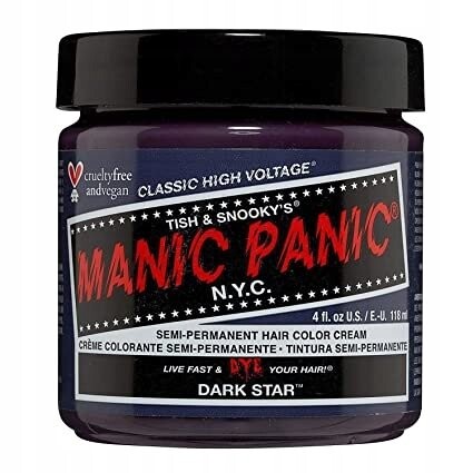 Manic Panic, Краска для волос, Темная Звезда, 118мл
Manic Panic, Краска для волос, Темная Звезда, 118мл
