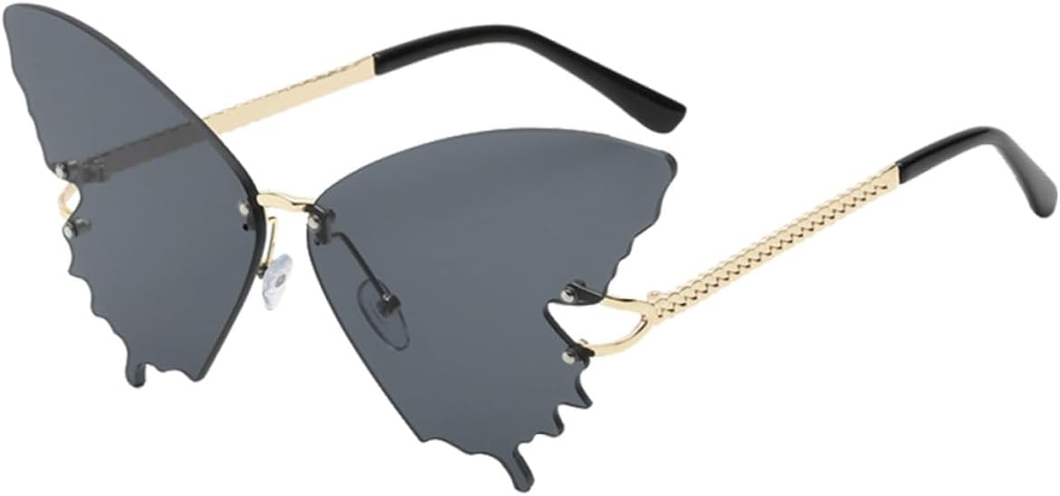 Солнцезащитные очки TEHAUX в оправе «бабочка» для женщин, винтажные цветные солнцезащитные очки без оправы с золотой оправой и серыми линзами, ретро-очки для фотосессий и модного отдыха на природе, Black
Солнцезащитные очки TEHAUX в оправе «бабочка» для женщин, винтажные цветные солнцезащитные очки без оправы с золотой оправой и серыми линзами, ретро-очки для фотосессий и модного отдыха на природе, Black