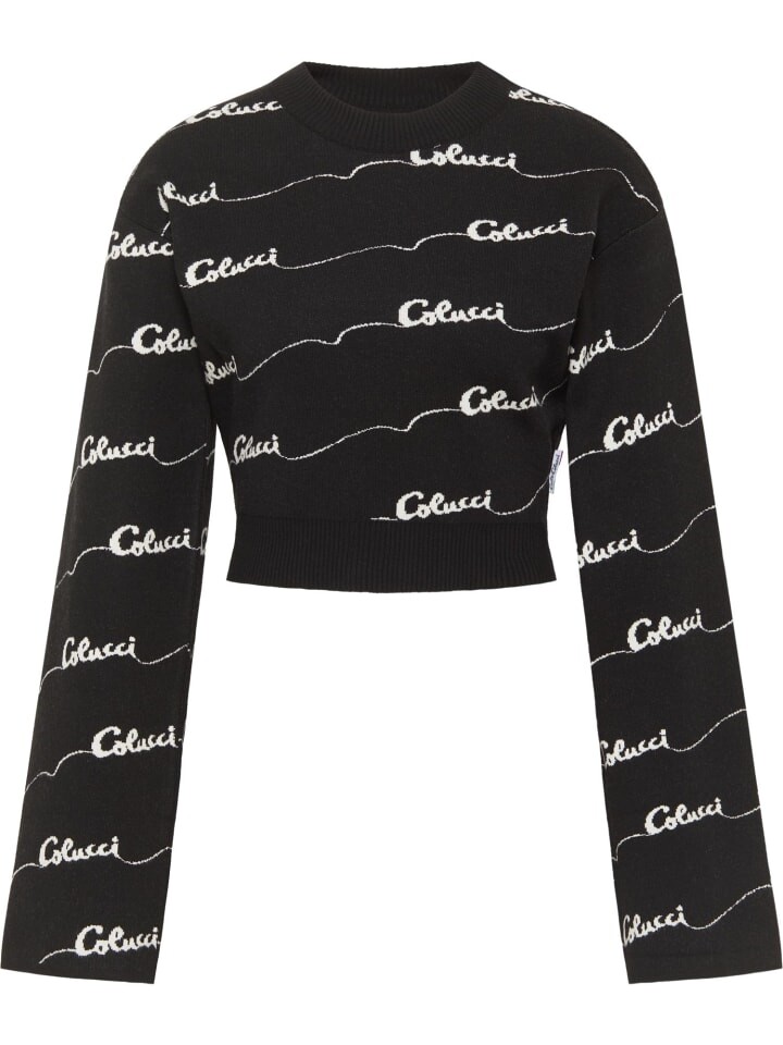 Пуловер Carlo Colucci Rundhals Di Vella, черный 
Пуловер Carlo Colucci Rundhals Di Vella, черный