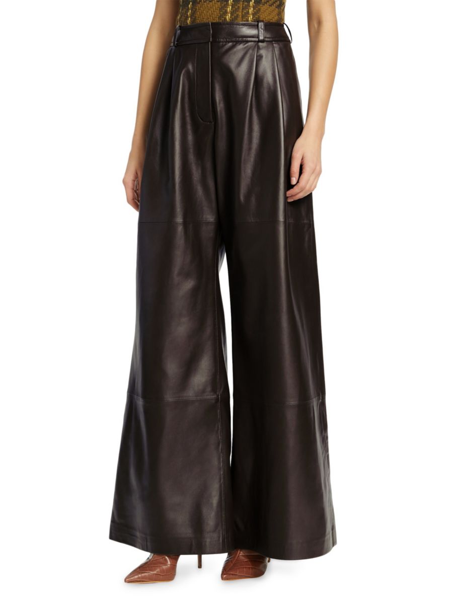 Широкие кожаные брюки Luminosity Zimmermann, цвет Espresso
Широкие кожаные брюки Luminosity Zimmermann, цвет Espresso