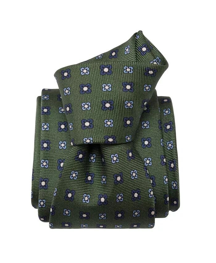 Siracusa — мужской шелковый галстук с принтом Elizabetta, зеленый
Siracusa — мужской шелковый галстук с принтом Elizabetta, зеленый