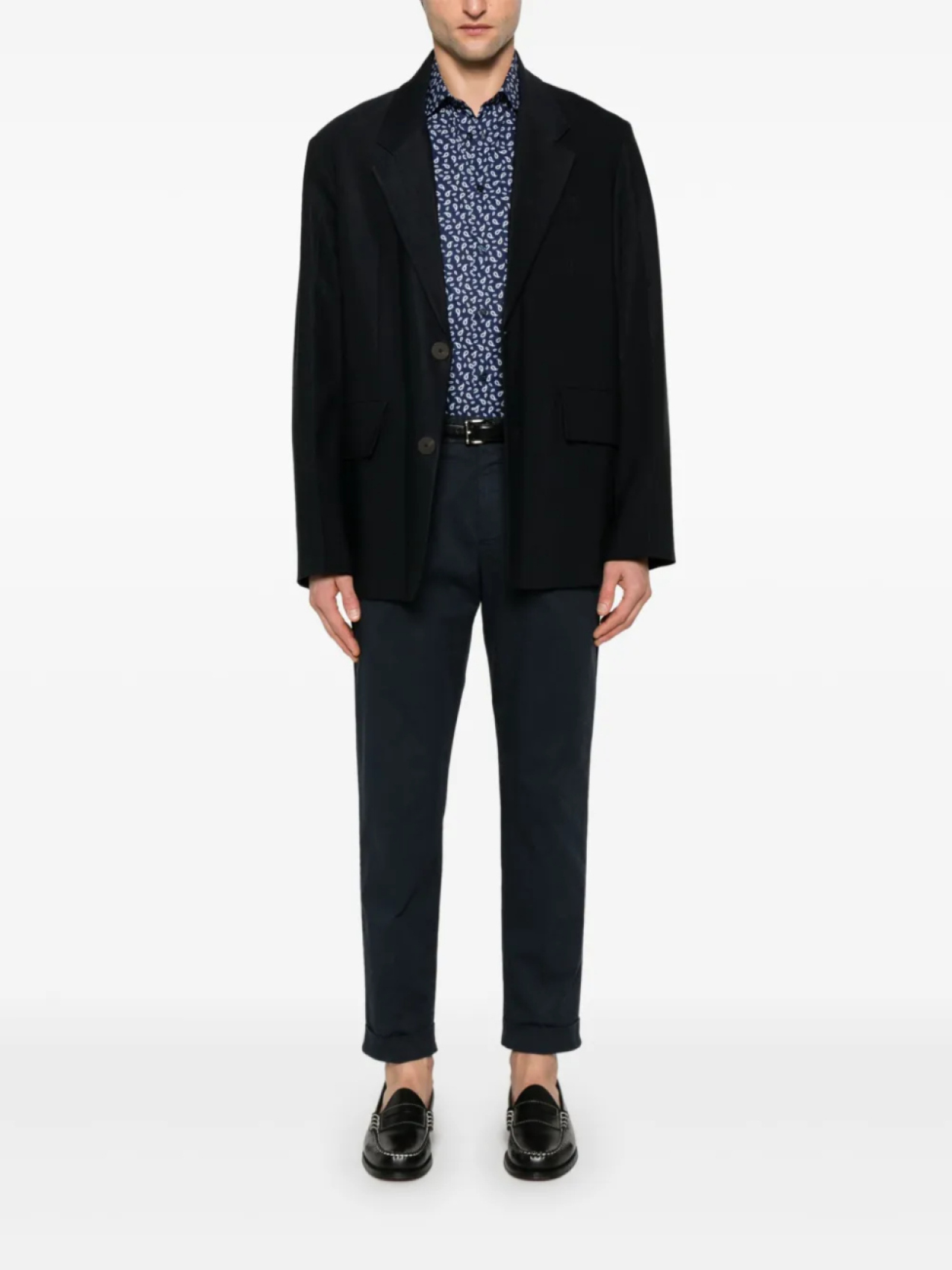 Рубашка с принтом пейсли ETRO, синий 
Рубашка с принтом пейсли ETRO, синий