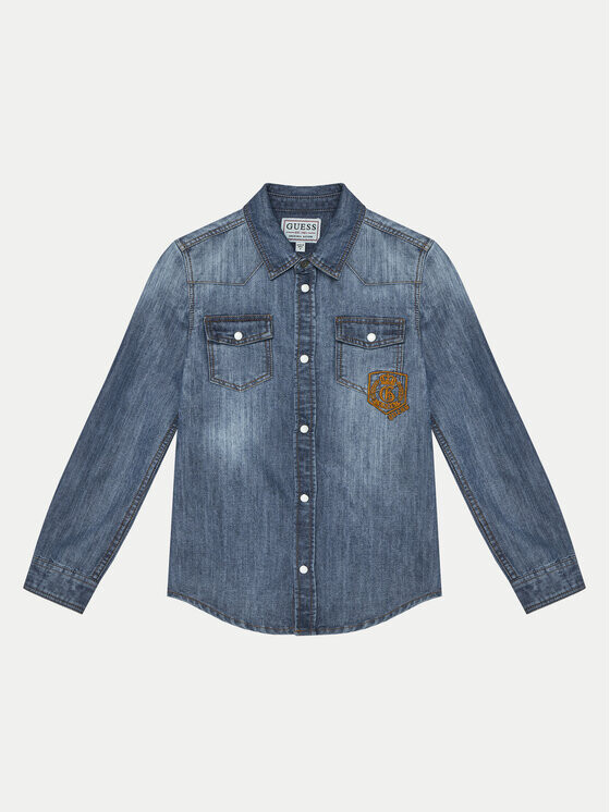Джинсовая рубашка обычного кроя Guess, синий
Джинсовая рубашка обычного кроя Guess, синий