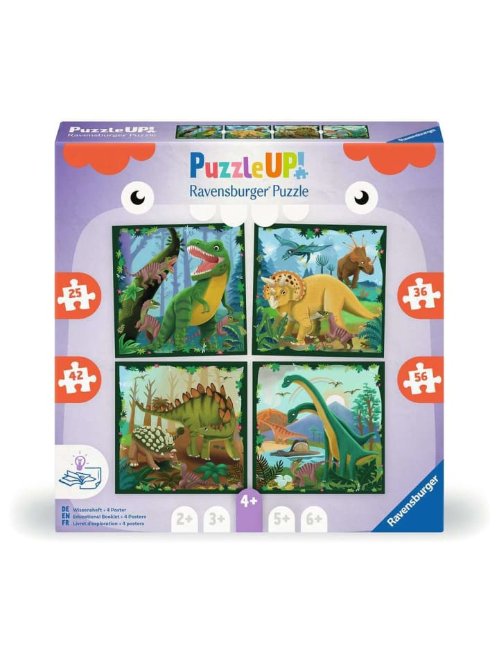 Пазл Ravensburger, 25 + 36 + 42 + 56 деталей, динозавры в цвете
Пазл Ravensburger, 25 + 36 + 42 + 56 деталей, динозавры в цвете
