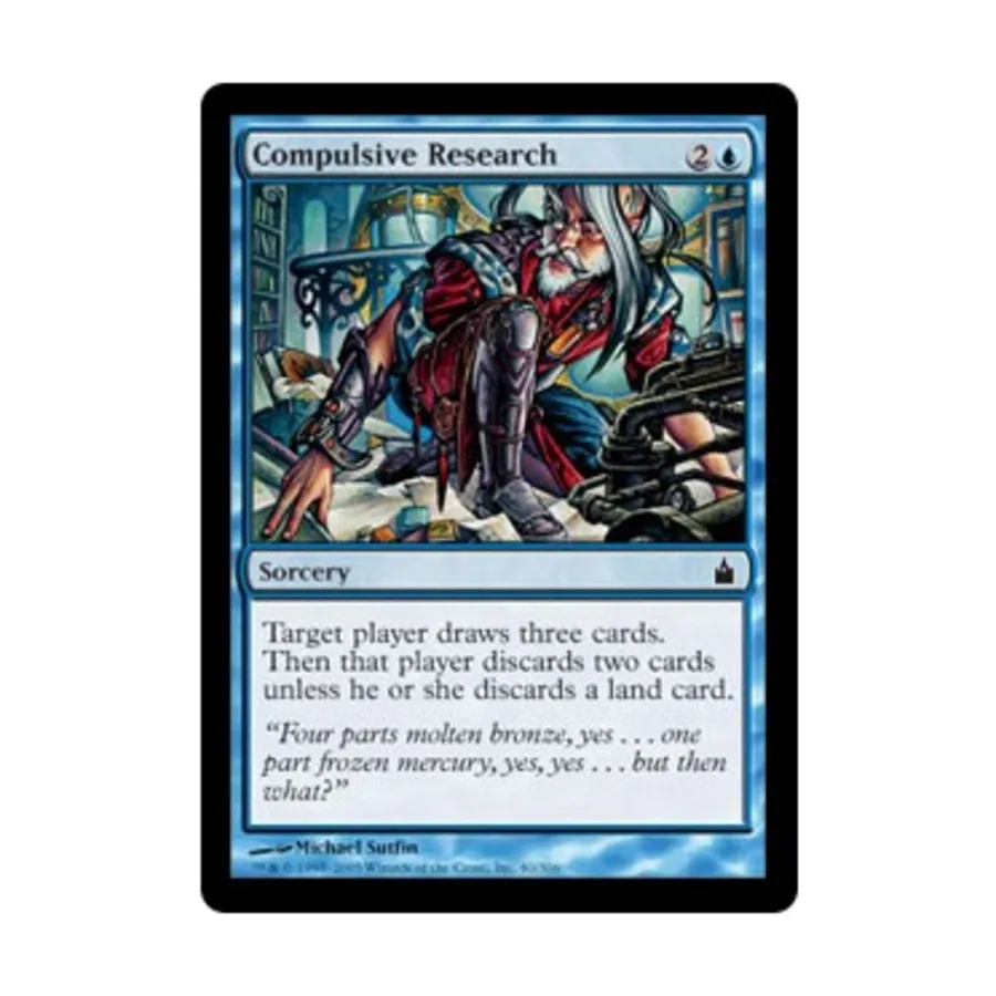 CCG Компульсивное исследование (С), MTG - Ravnica
CCG Компульсивное исследование (С), MTG - Ravnica