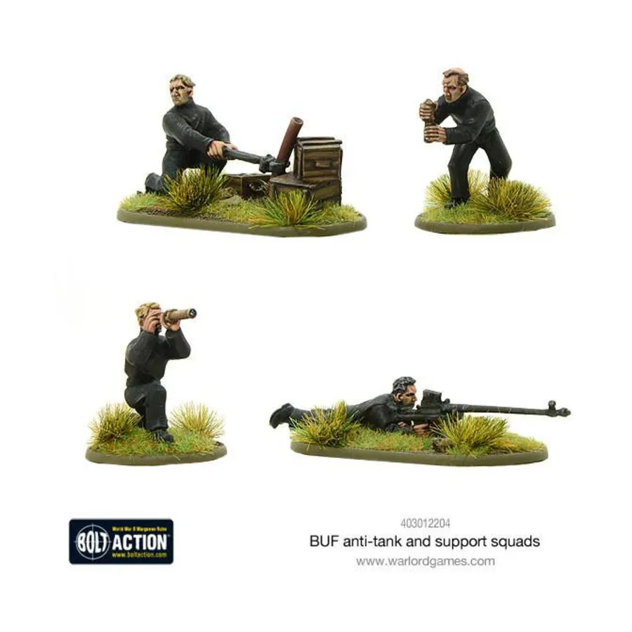 Противотанковые и вспомогательные отряды BUF, Bolt Action - German (28mm)
Противотанковые и вспомогательные отряды BUF, Bolt Action - German (28mm)