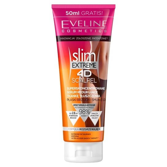 Суперконцентрированная сыворотка, уменьшающая жировую ткань, 250 мл Eveline Cosmetics, Slim Extreme 4D Scalpel
Суперконцентрированная сыворотка, уменьшающая жировую ткань, 250 мл Eveline Cosmetics, Slim Extreme 4D Scalpel