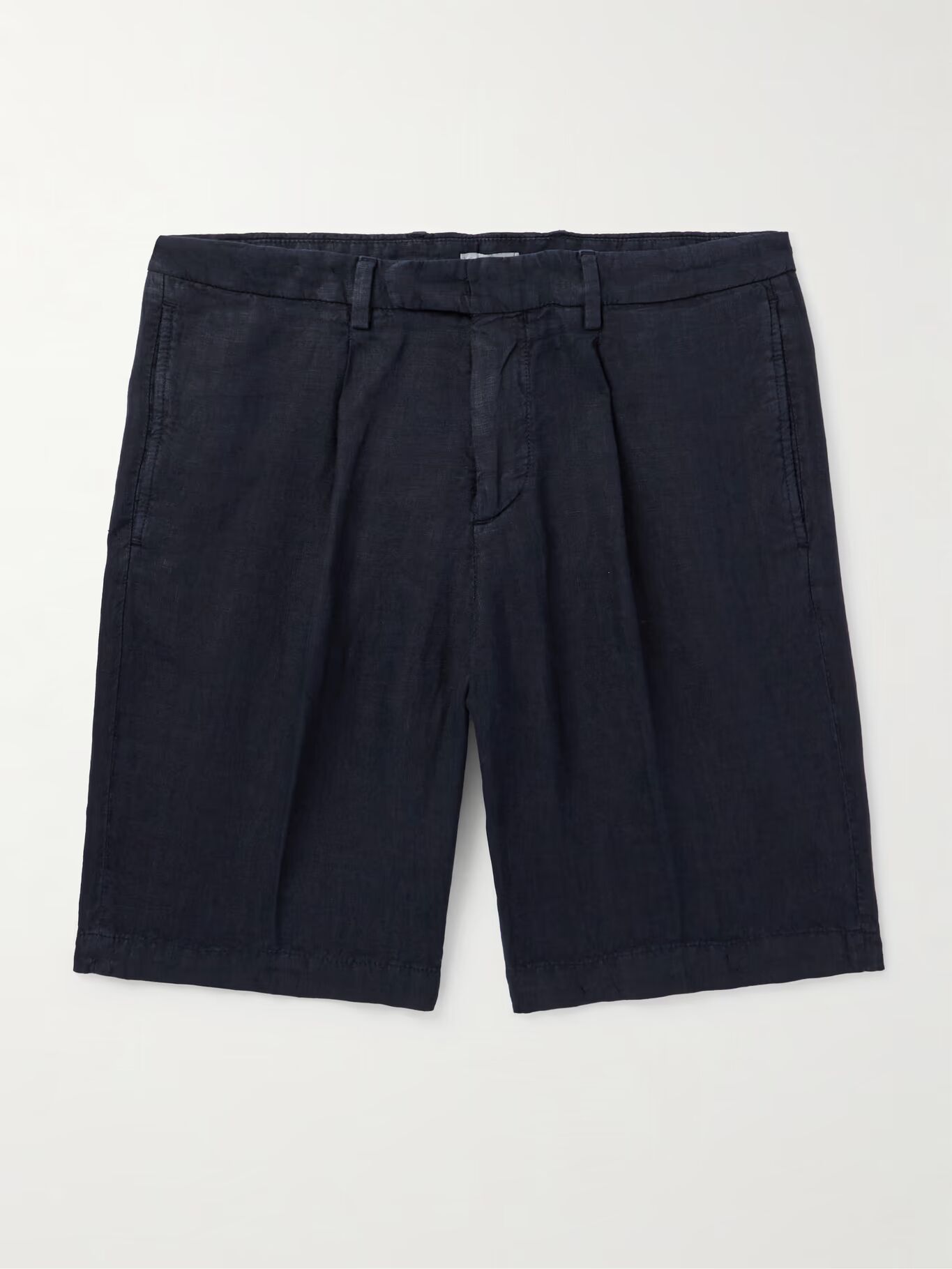 Прямые льняные шорты BOGLIOLI, синий 
Прямые льняные шорты BOGLIOLI, синий