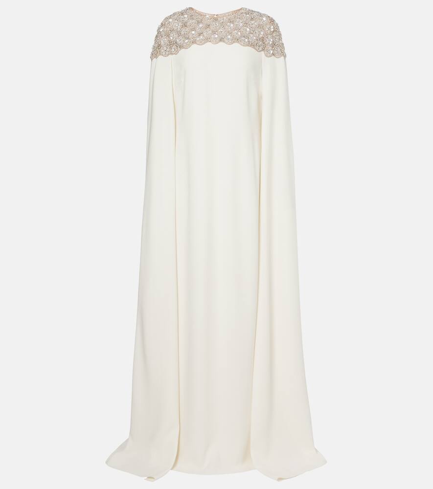 Платье из смесового шелка с капюшоном и декоративными элементами Oscar de la Renta, Ivory
Платье из смесового шелка с капюшоном и декоративными элементами Oscar de la Renta, Ivory