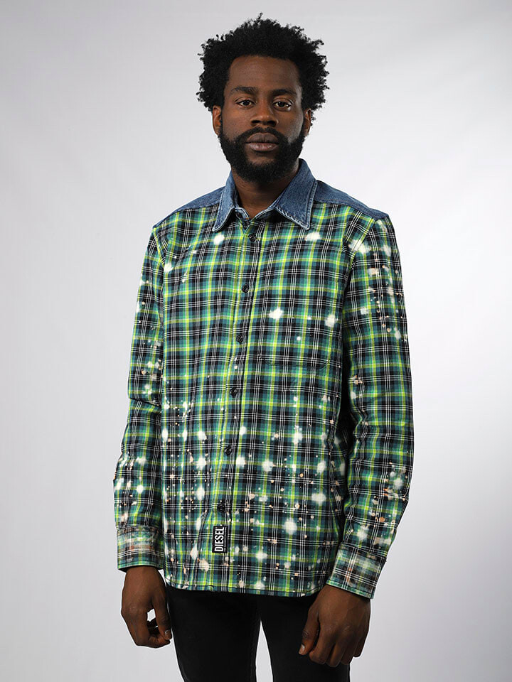 Рубашка Diesel, цвет grün/schwarz
Рубашка Diesel, цвет grün/schwarz