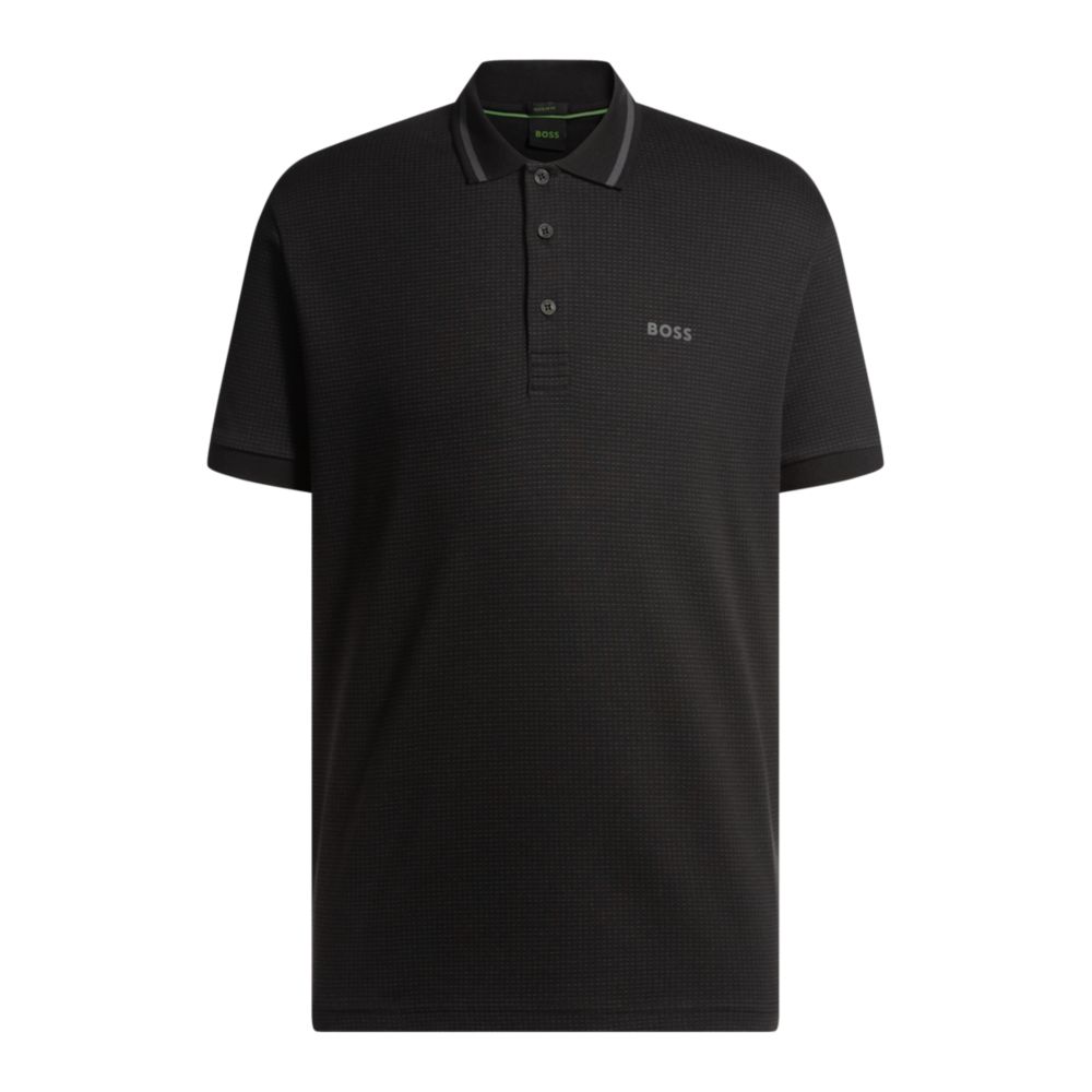 Рубашка поло Paddy из хлопкового жаккарда BOSS, черный
Рубашка поло Paddy из хлопкового жаккарда BOSS, черный